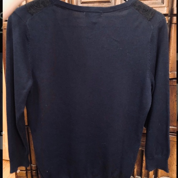 H&M Navy & Lace Cardigan - Picture 3 of 10